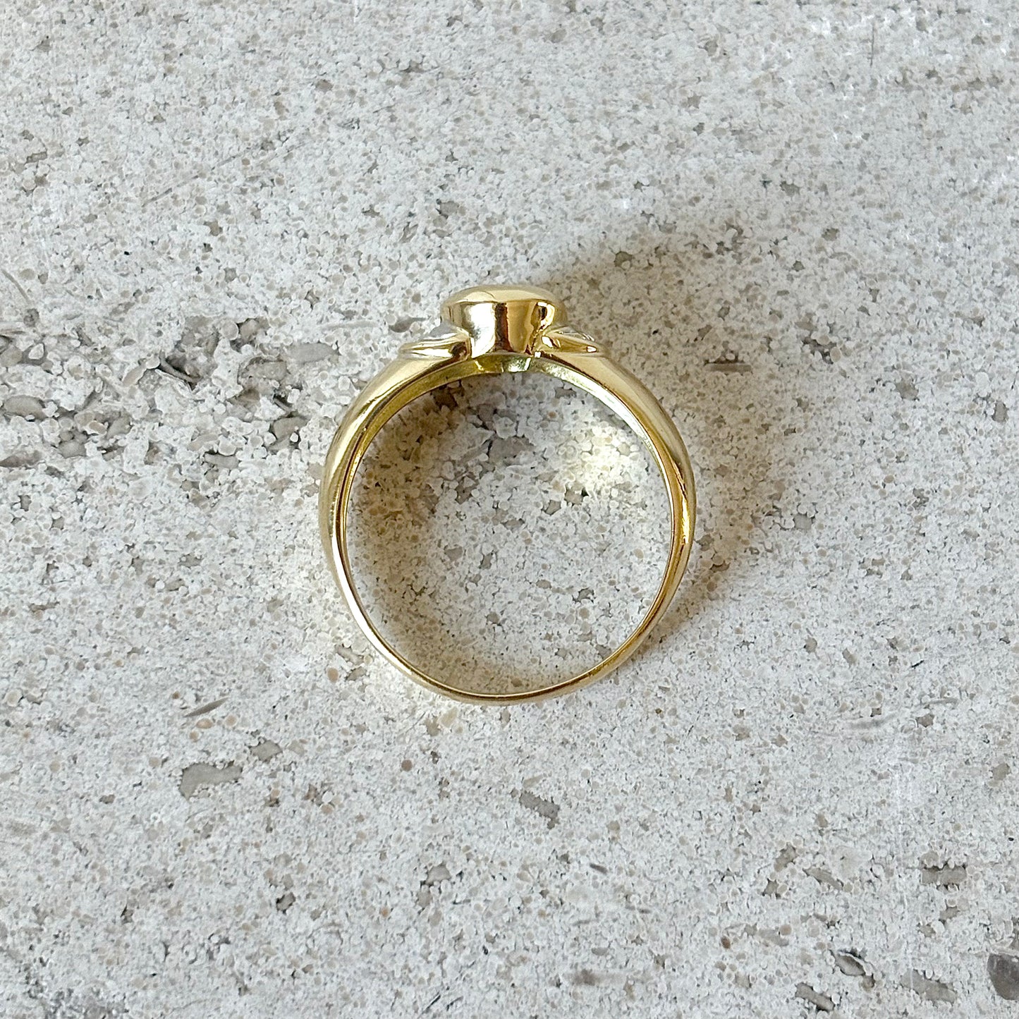 Bague Jonc - Or Jaune 750 & Saphir