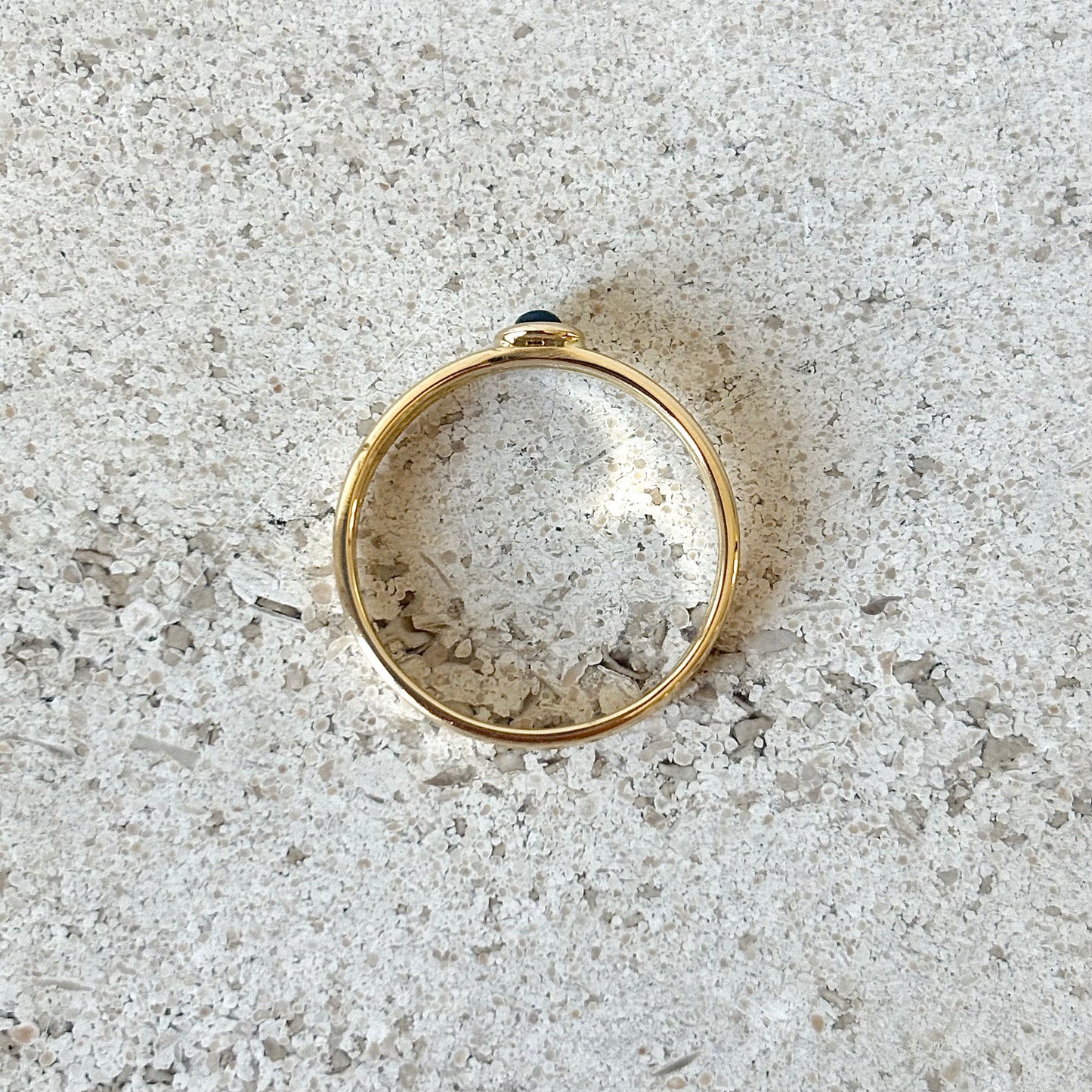 Bague Solitaire - Or Jaune 750 & Saphir