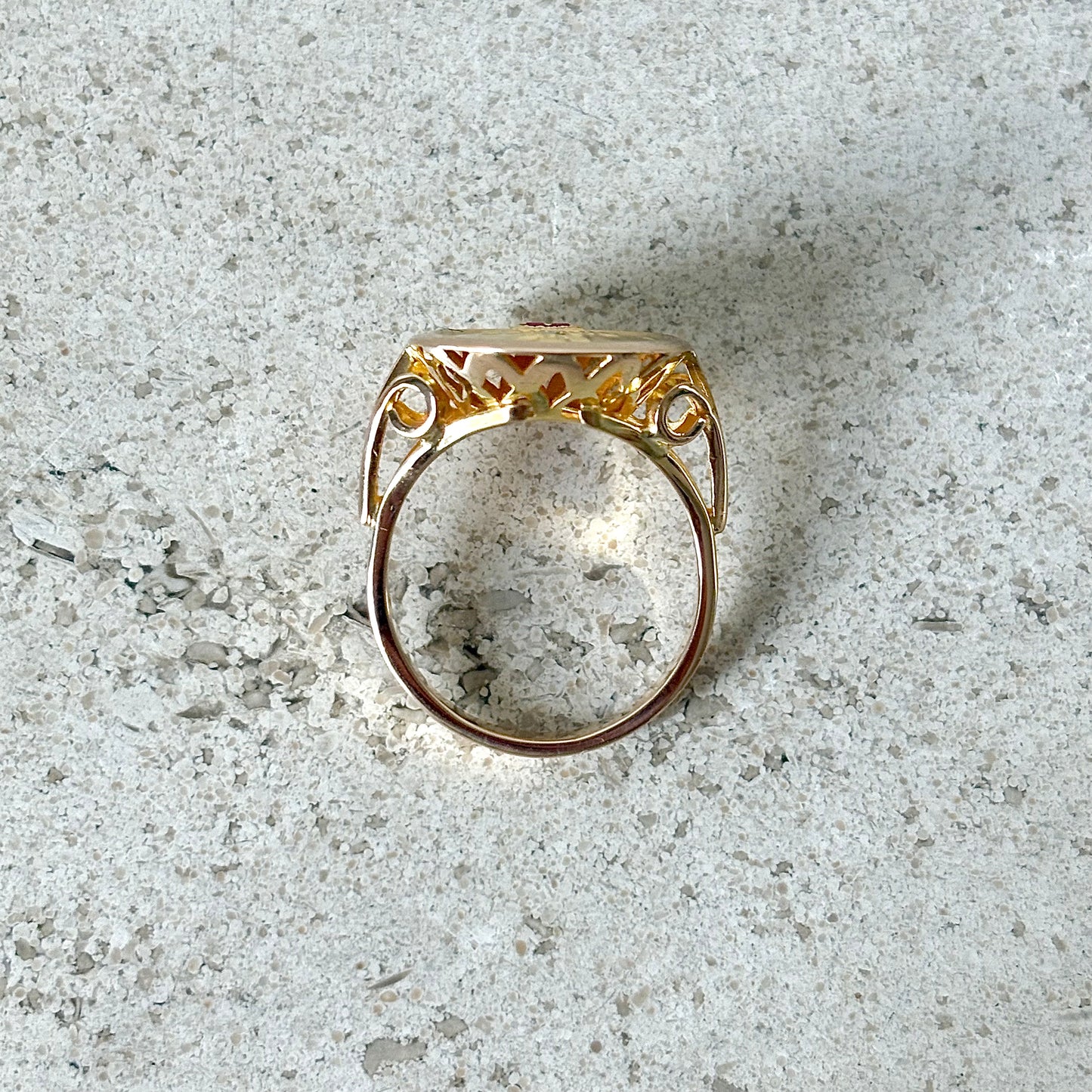 Bague Augis - Or Jaune 750 Rubis & Diamants