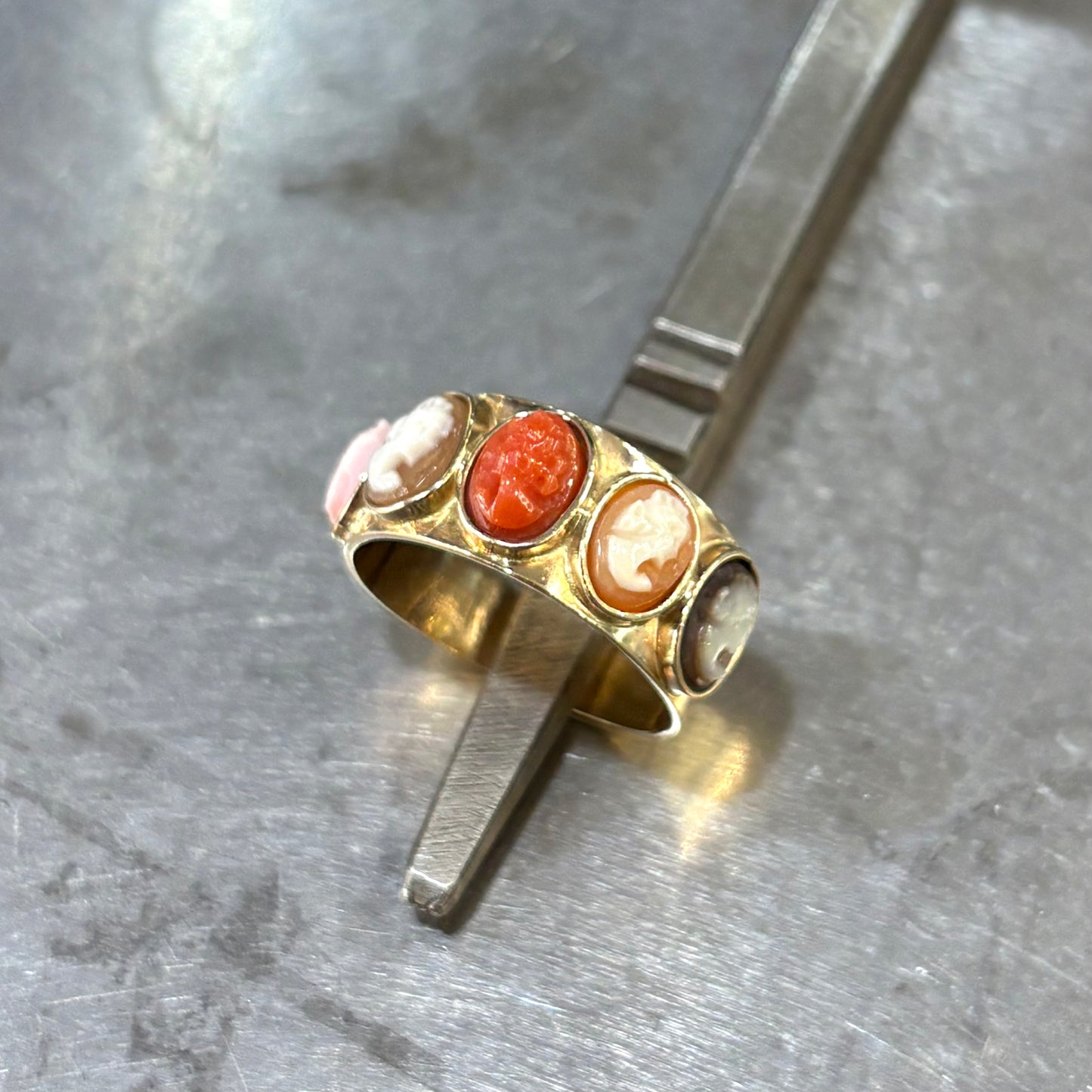 Bague Vintage Art Déco - Or Jaune 585 & Camée