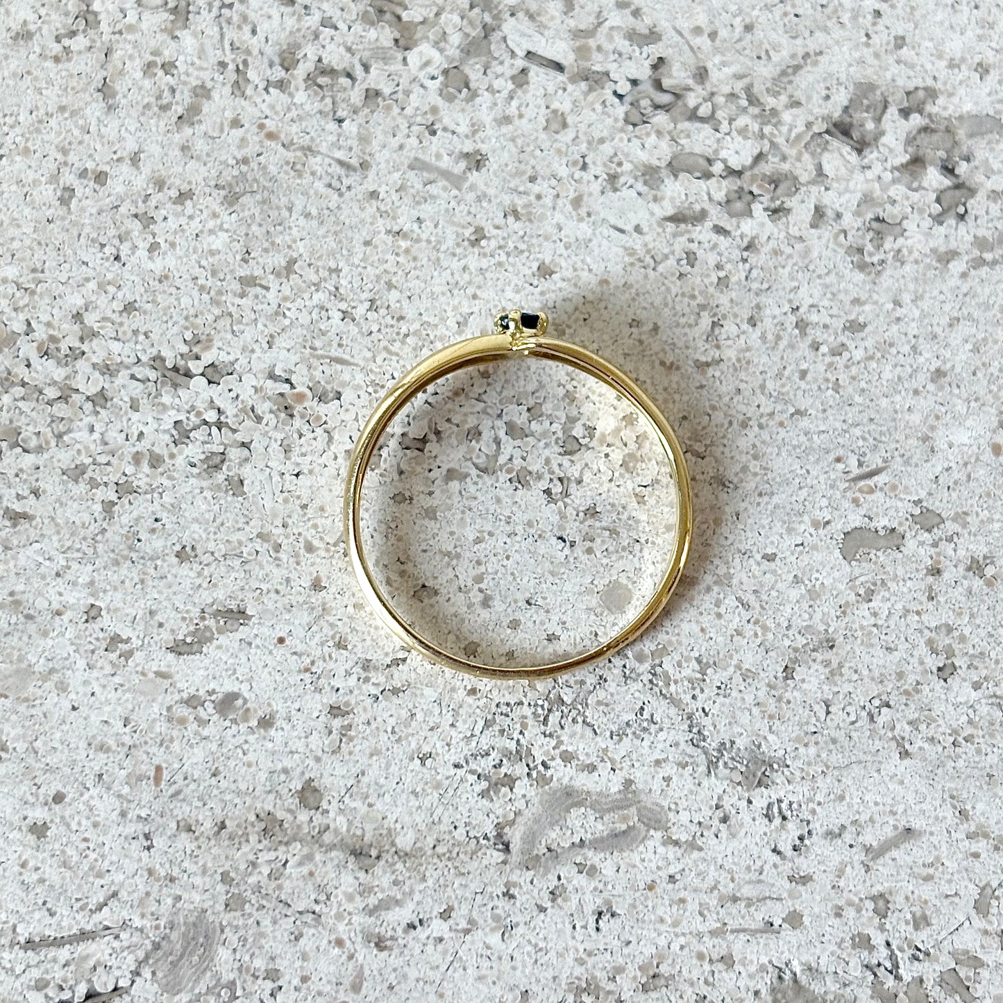 Bague - Or Jaune 750 & Saphir