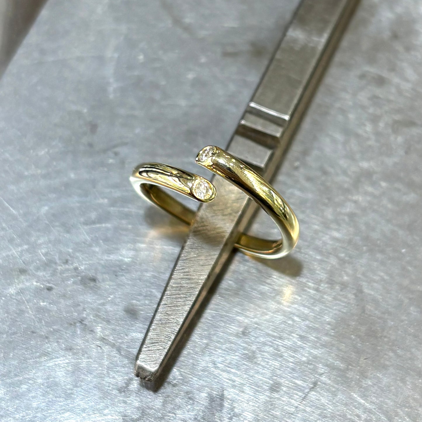 Bague Toi & Moi - Or Jaune 750 & Diamants