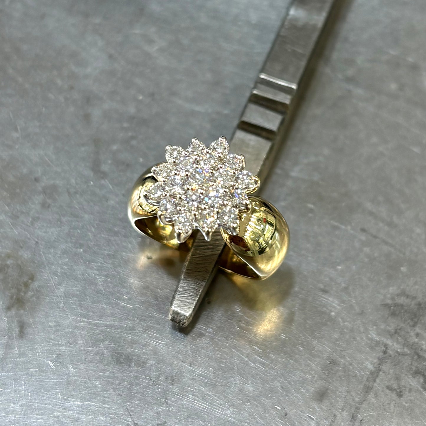 Bague Marguerite - Or Jaune 750 & Diamants