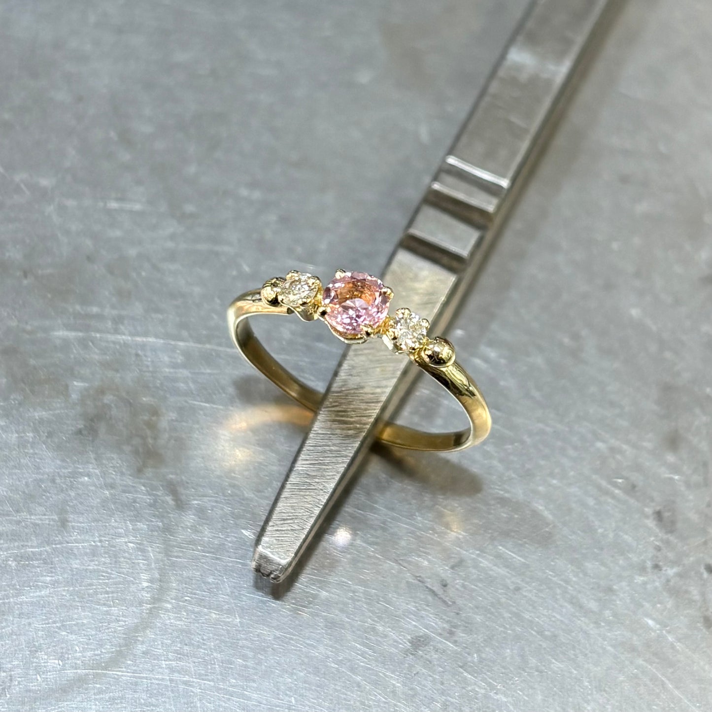 Bague Ponyo - Or Jaune 750 Tourmaline & Diamants