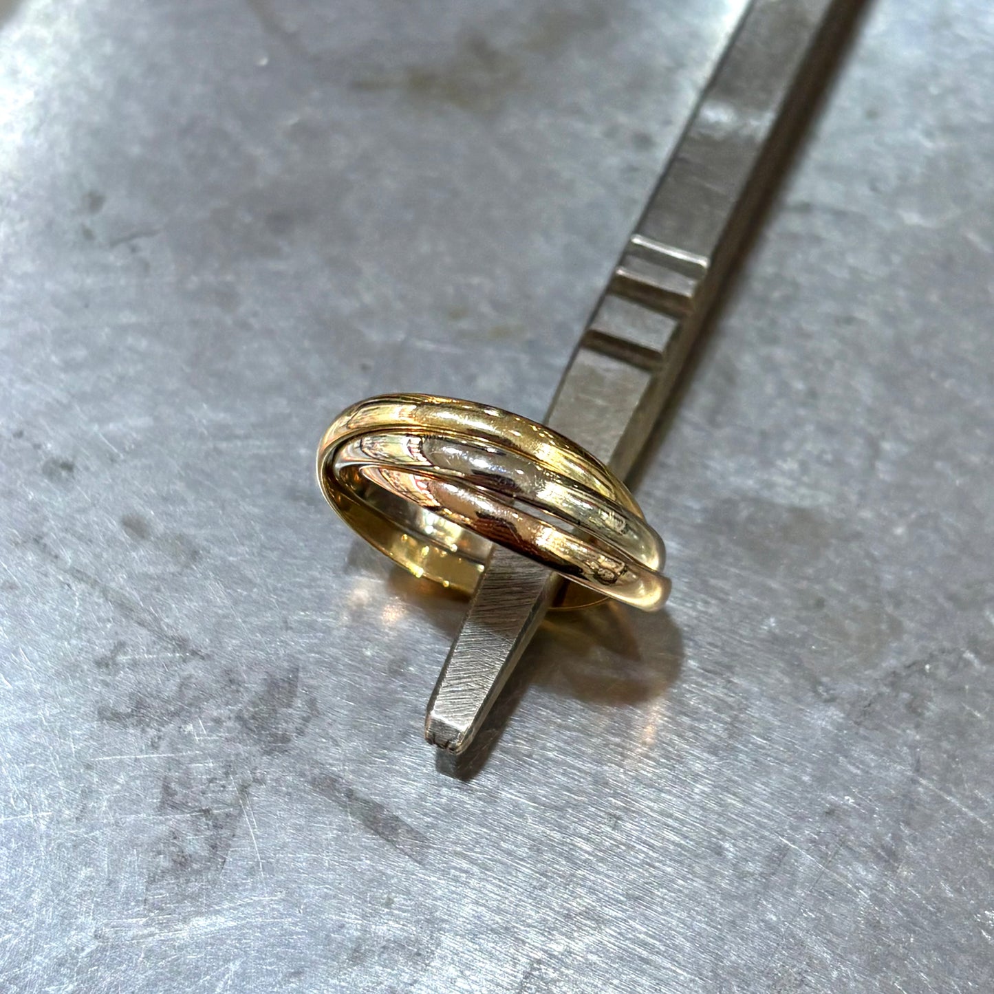 Bague Alliance - 3 Ors Jaune/Rose/Blanc 750