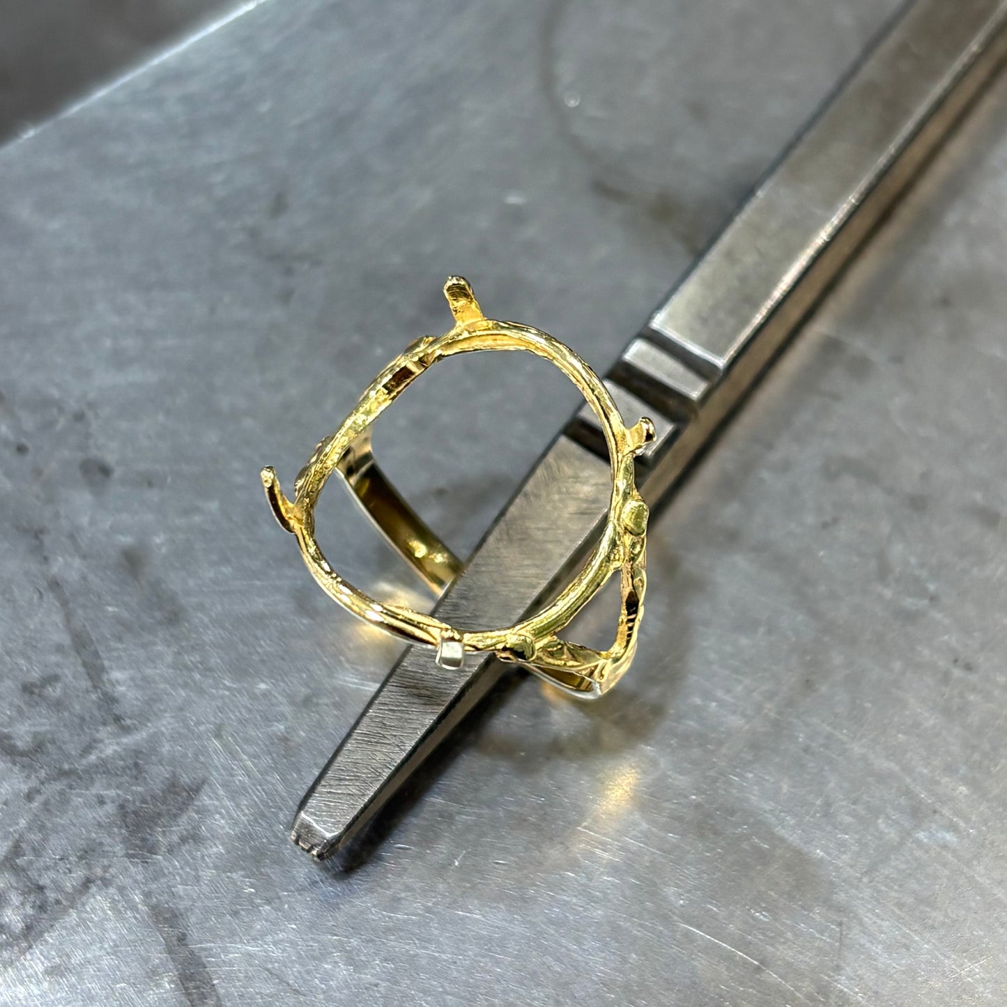 Monture Bague Pièce 10 Francs - Porte Pièce Or Jaune 750