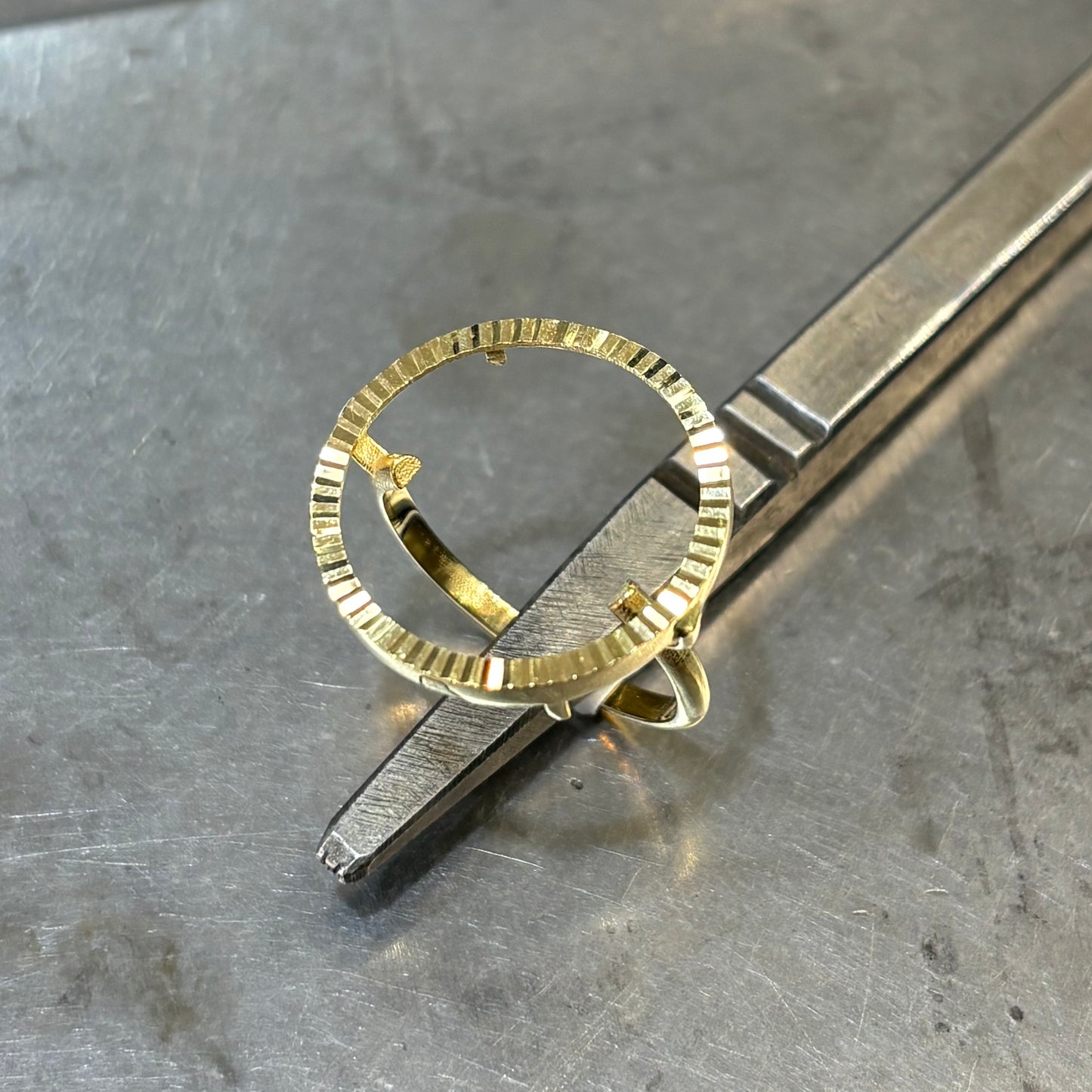 Monture Bague Pièce 10 Francs - Porte Pièce Or Jaune 750