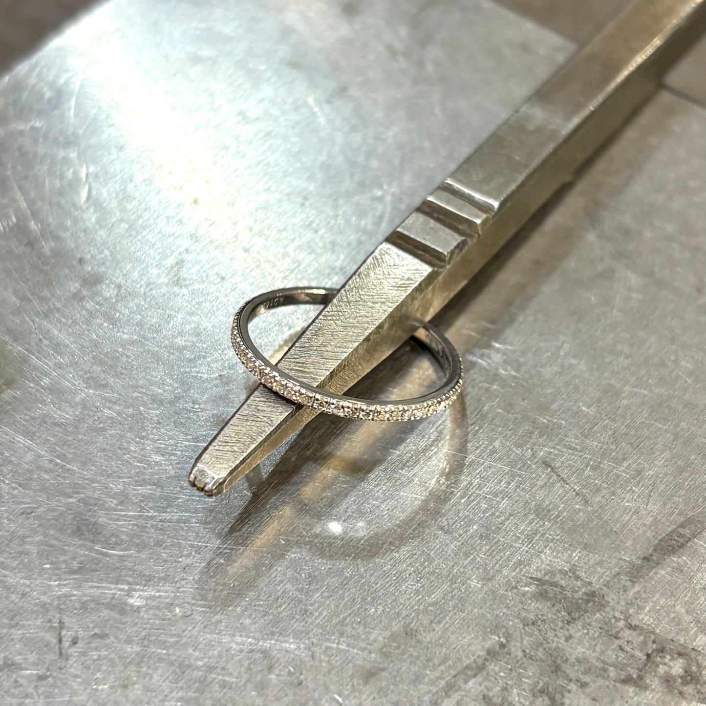 Bague Solitaire Alliance - Or Blanc 750 & Diamants