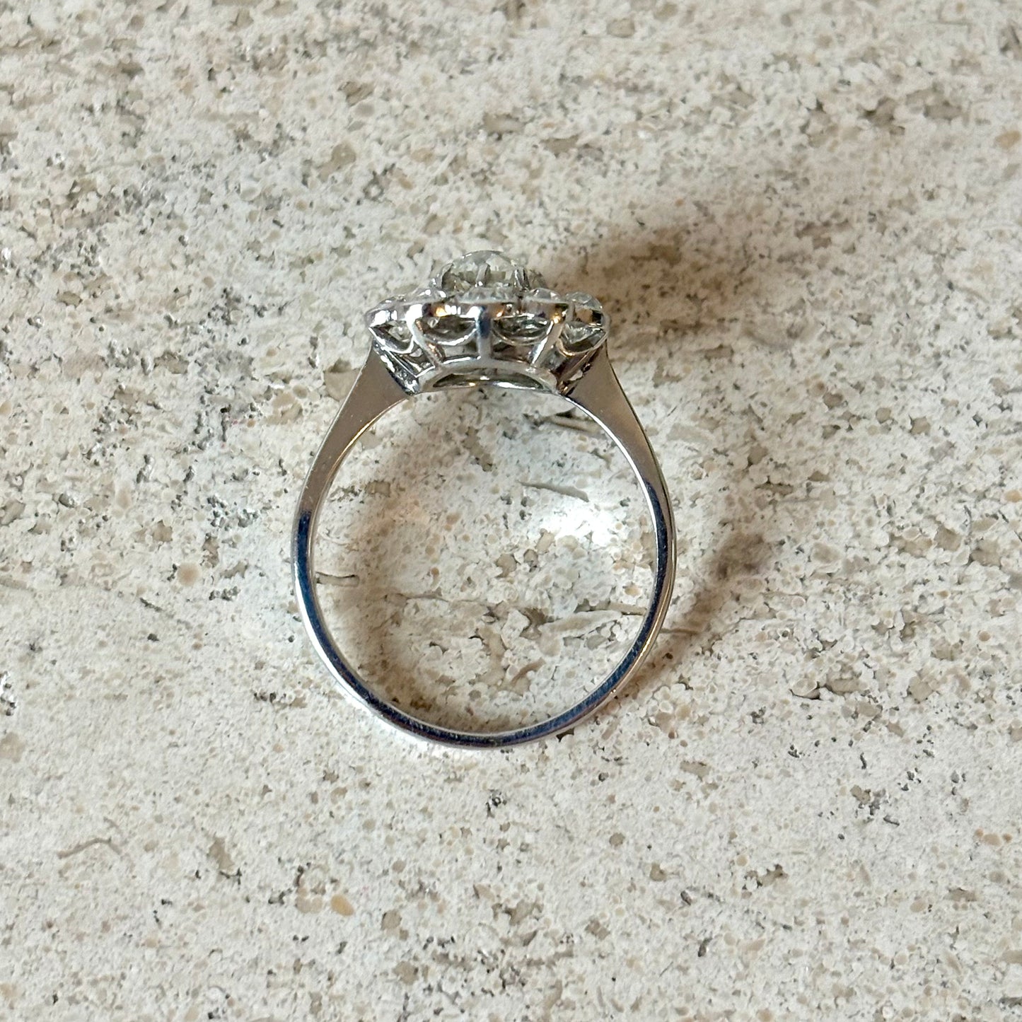 Bague Marguerite Vintage - Or Blanc 750 & Diamants