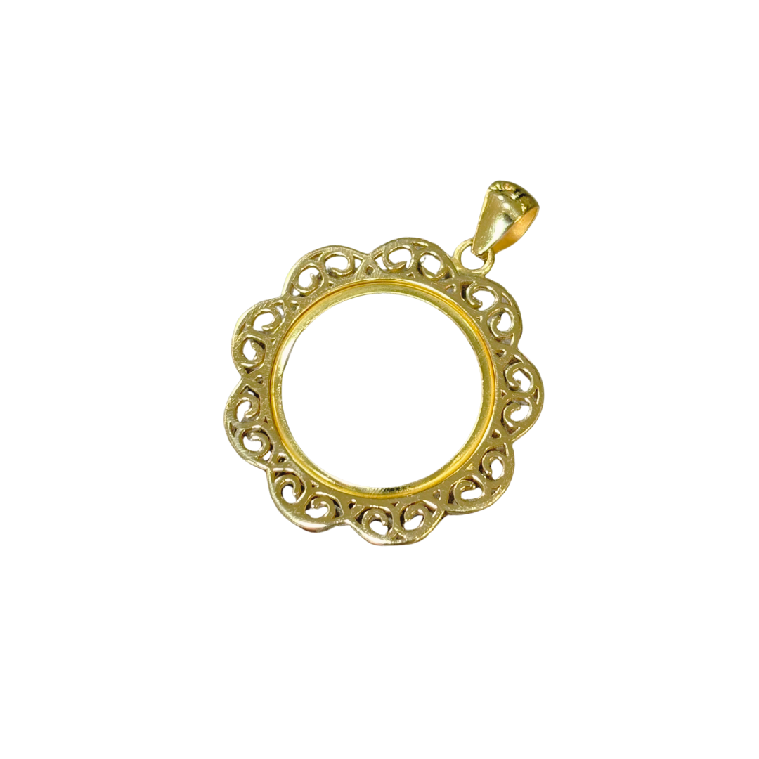 Monture Pendentif Pièce 10 Francs - Porte Pièce Or Jaune 750