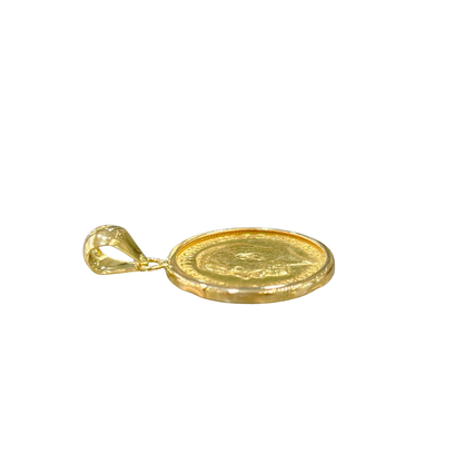Pendentif Pièce - Or Jaune 750 & Pièce Demi Souverain Georges V