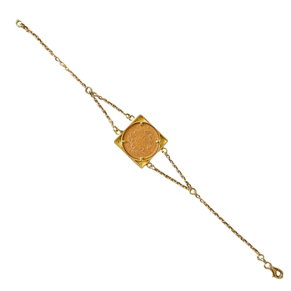 Bracelet Pièce - Or Jaune 750 & Pièce 10 Francs Napoléon