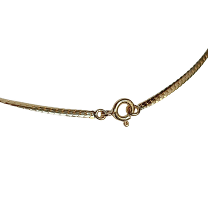 Collier Vintage - Or Jaune 750 & Saphir