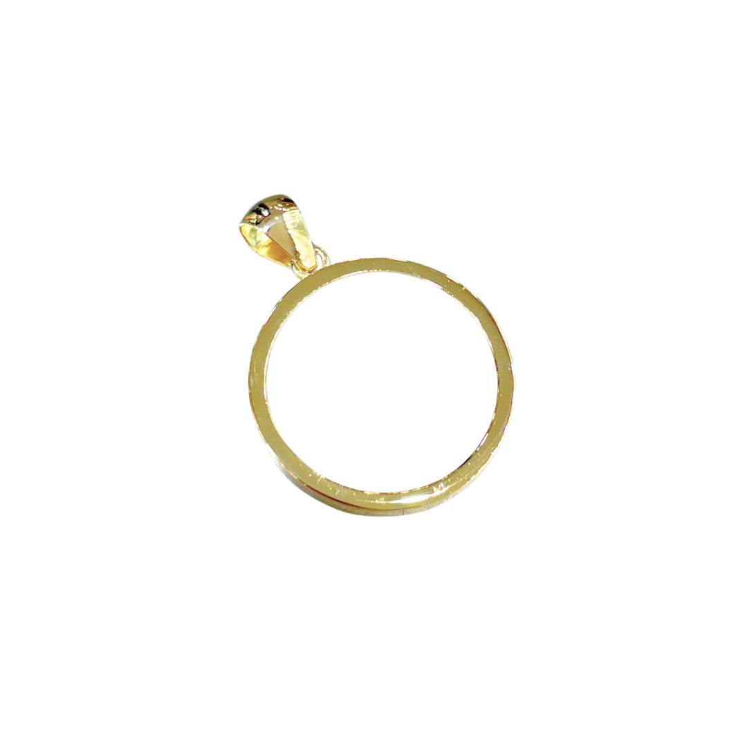 Monture Pendentif Pièce 20 Francs - Porte Pièce Or Jaune 750