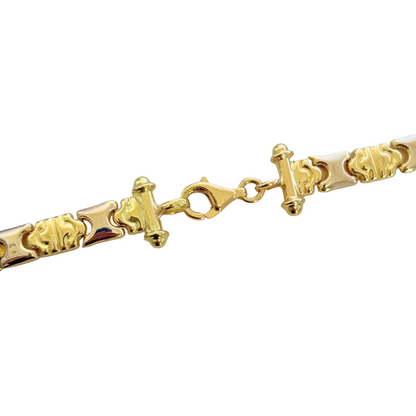 Chaîne Maille Plate - Or Jaune 750