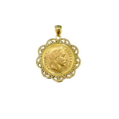 Monture Pendentif Pièce 10 Francs - Porte Pièce Or Jaune 750