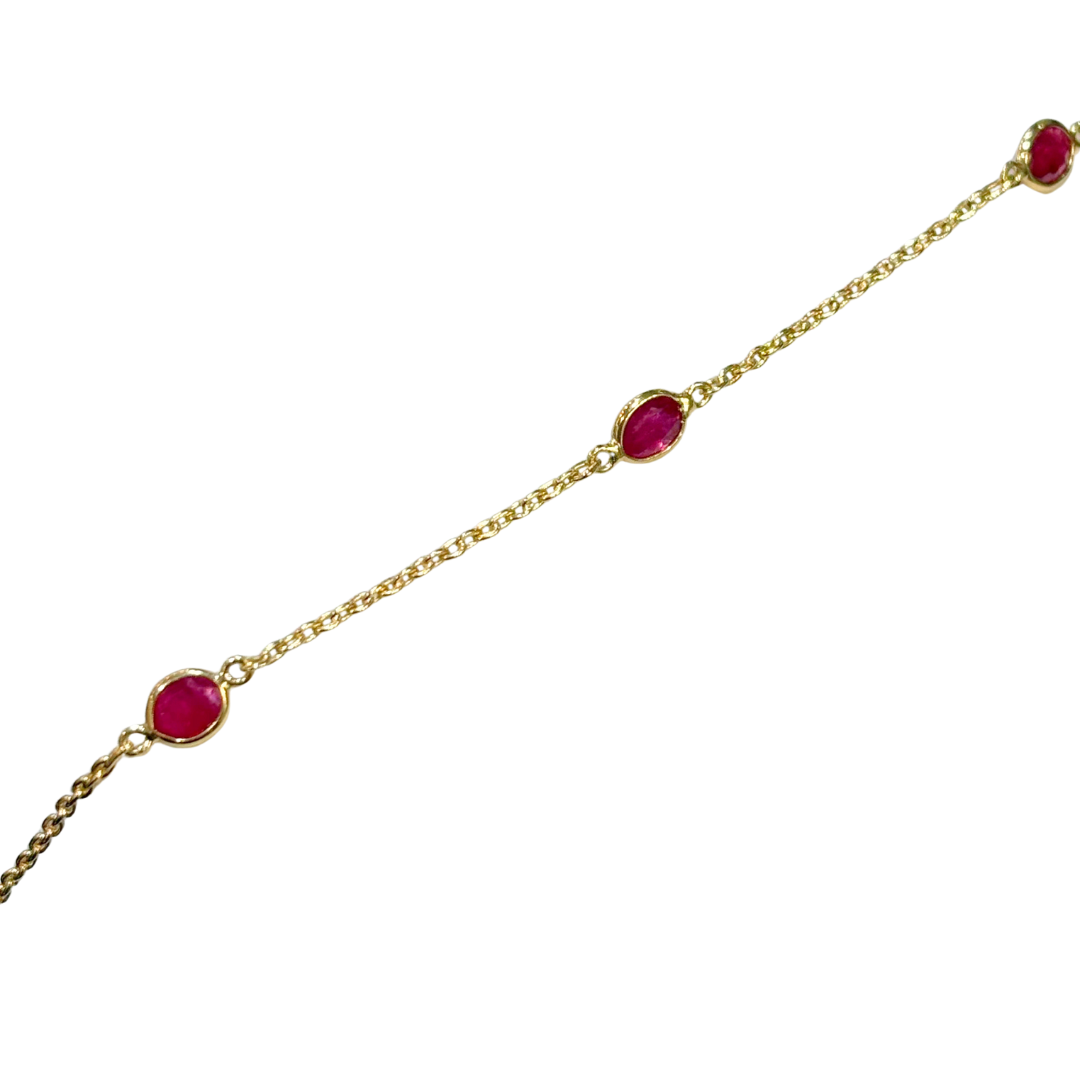 Collier Rubis - Or Jaune 750 & Rubis