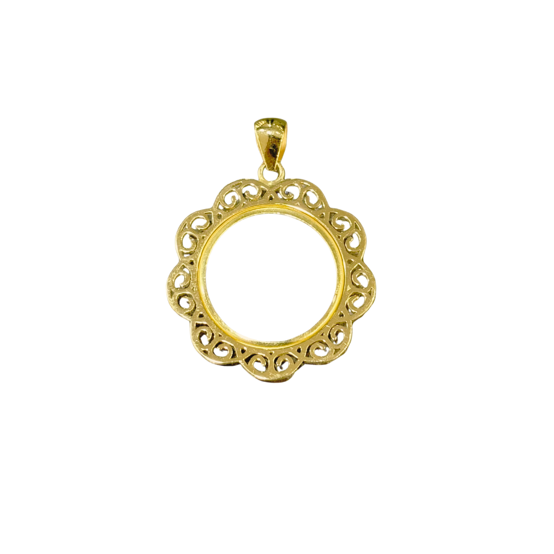 Monture Pendentif Pièce 10 Francs - Porte Pièce Or Jaune 750