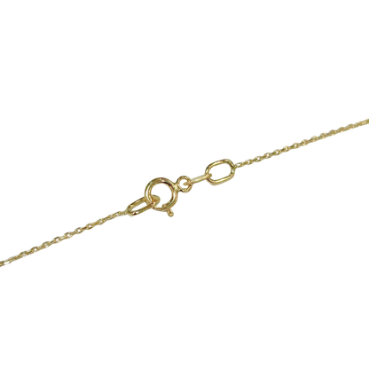 Collier Poire- Or Jaune 750 Saphir & Diamants
