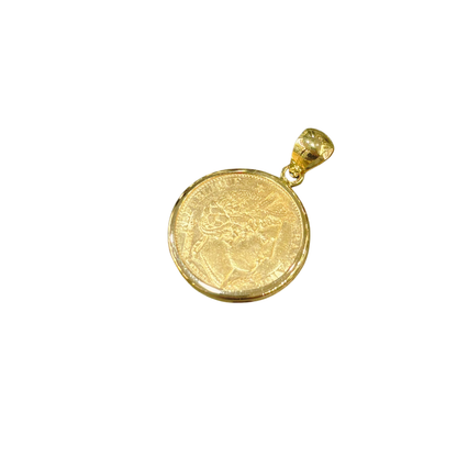 Pendentif Pièce - Or Jaune 750 & Pièce 10 Francs Cérès