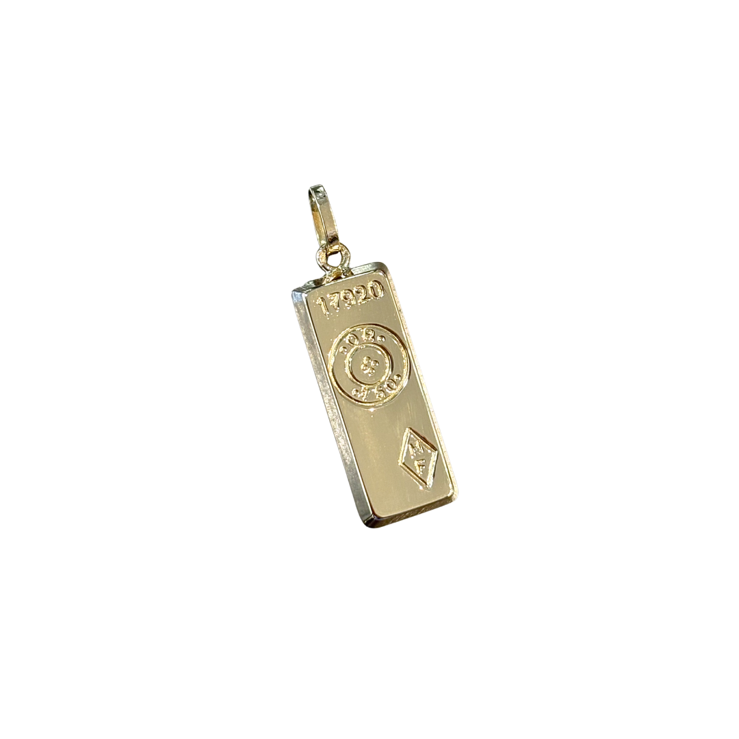 Pendentif Lingotin - Or Jaune 750