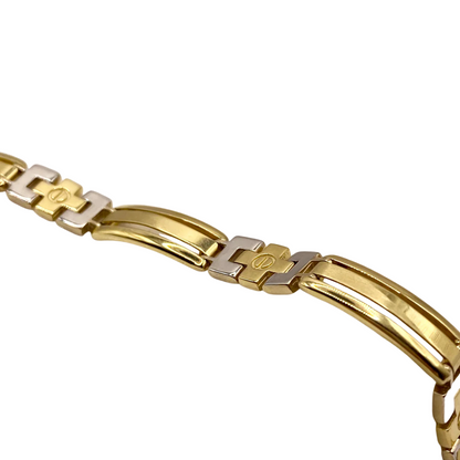 Bracelet Écrou - Or Jaune/Blanc 750