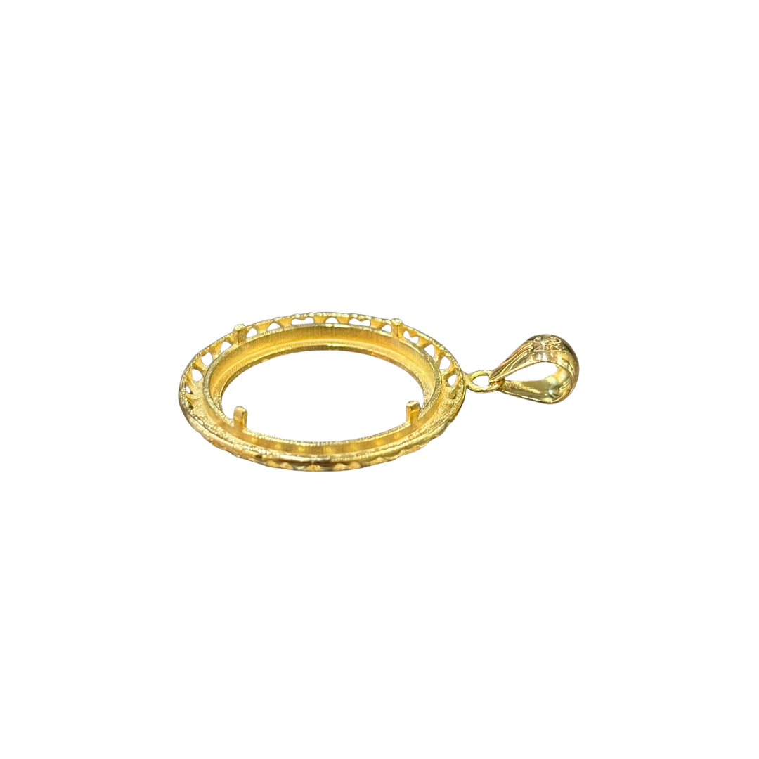 Monture Pendentif Pièce 10 Francs - Porte Pièce Or Jaune 750
