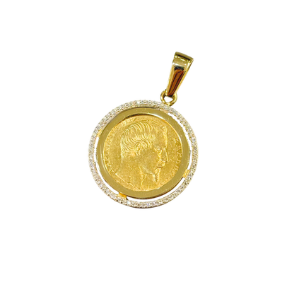 Pendentif Pièce - Or Jaune 750 & Pièce Or 20 Francs Napoléon