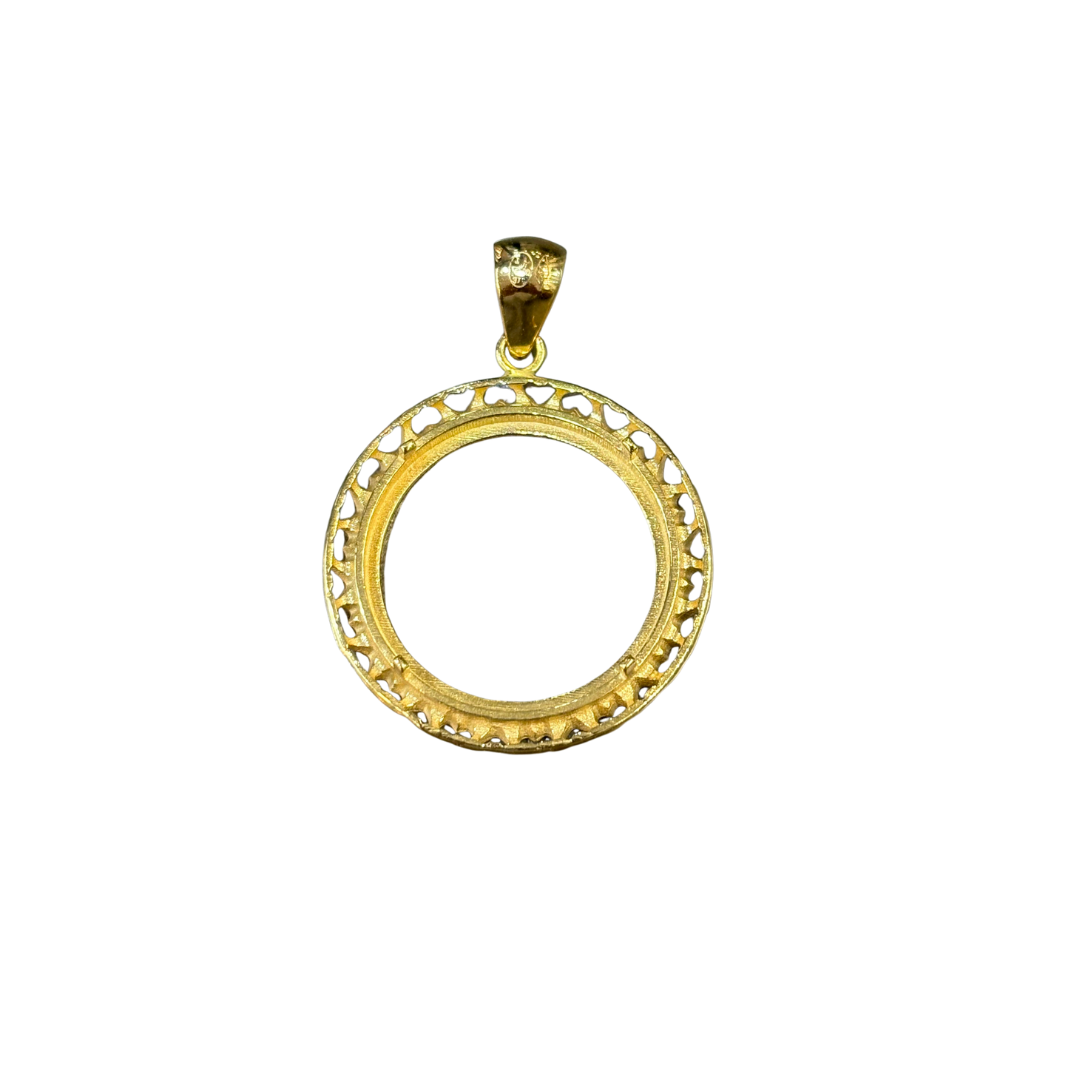 Monture Pendentif Pièce 10 Francs - Porte Pièce Or Jaune 750