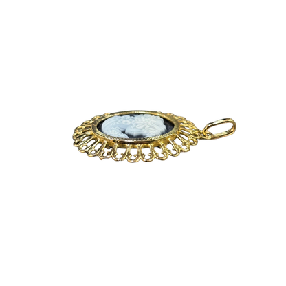Pendentif Vintage - Or Jaune 750 & Camée