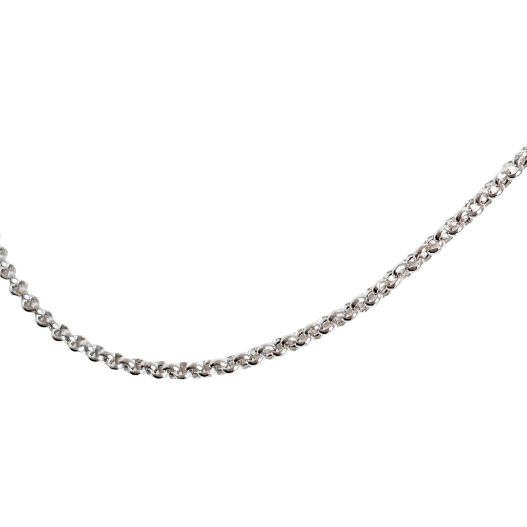 Chaîne Maille Jaseron - Or Blanc 750