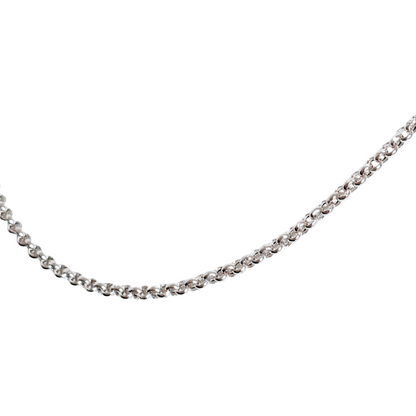 Chaîne Maille Jaseron - Or Blanc 750