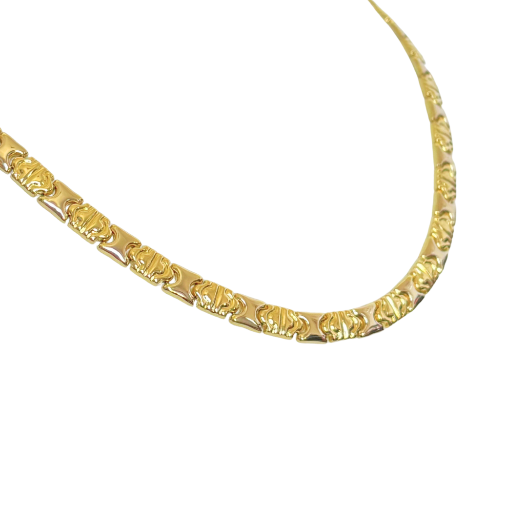 Chaîne Maille Plate - Or Jaune 750