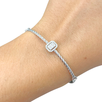 Bracelet - Or Blanc 750 & Diamants