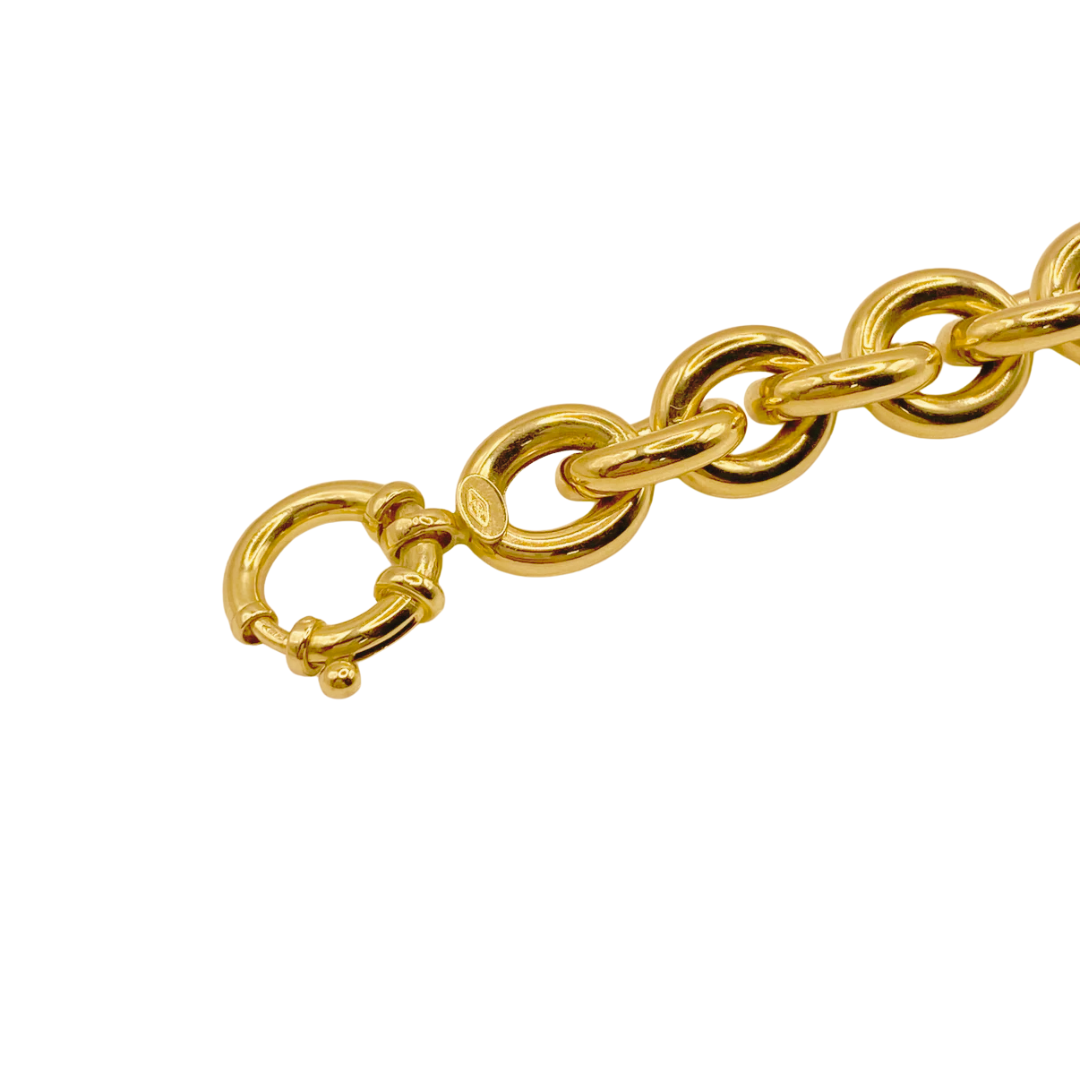 Bracelet Maille Jaseron - Or Jaune 750