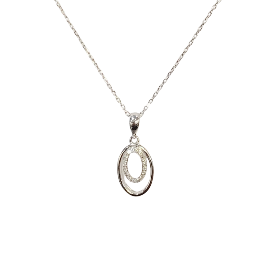 Necklace - 750 White Gold &amp; Diamonds