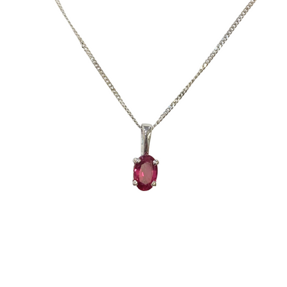 Collier Lapuna - Or Blanc 750 & Rubis