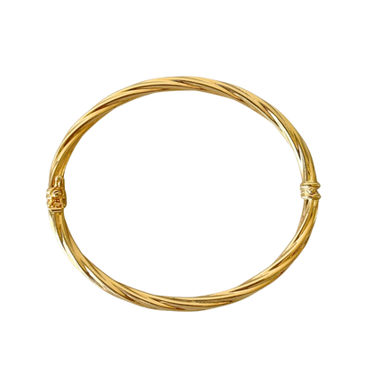 Bracelet Jonc Torsadé - Or Jaune 750