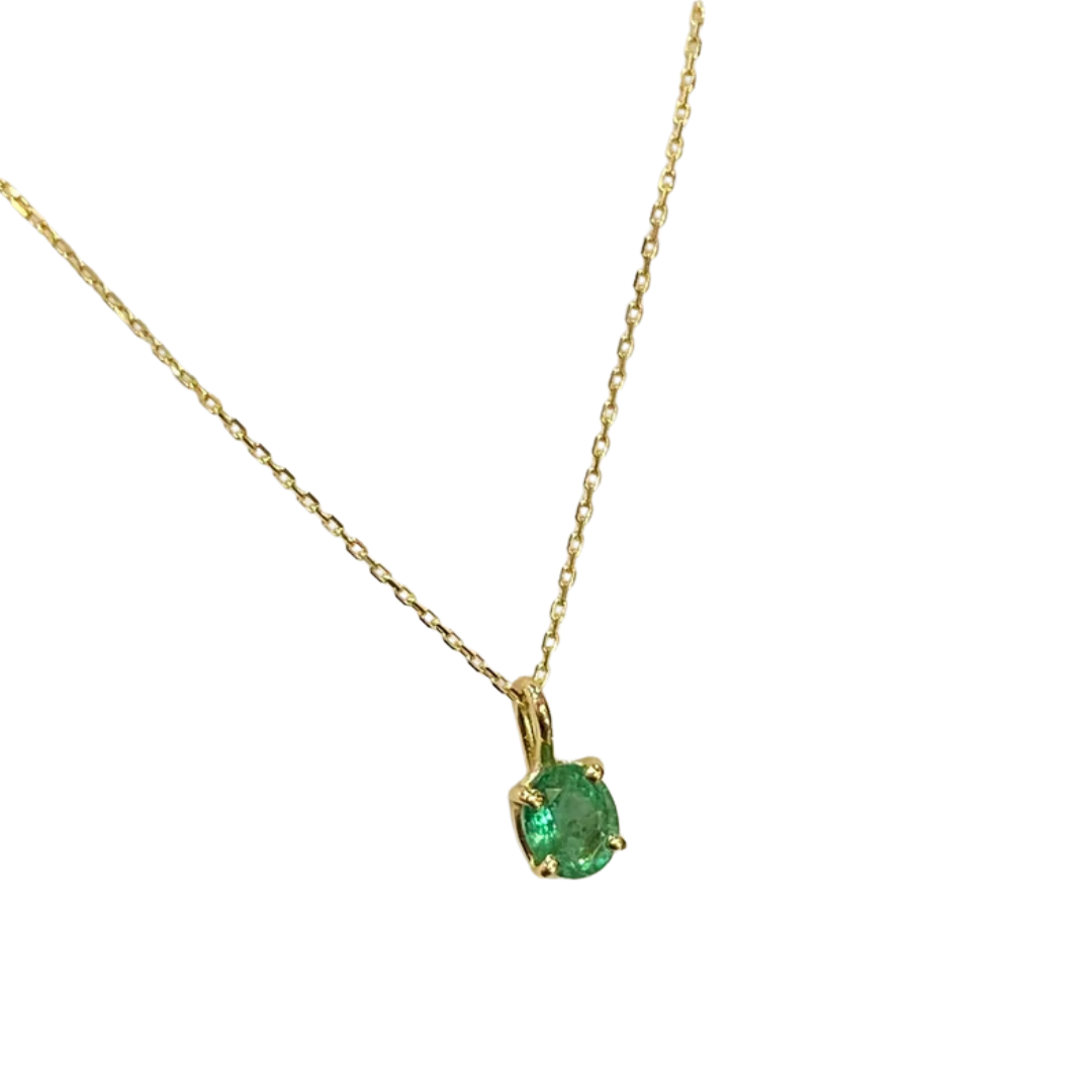 Collier Lapuna - Or Jaune 750 & Émeraude