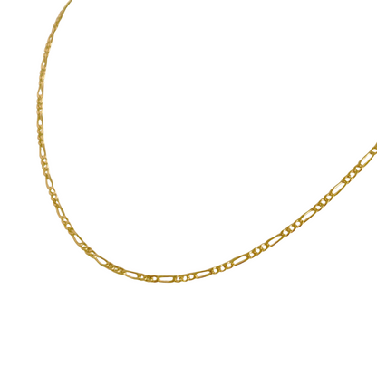 Chaîne Maille Alternée/Gourmette - Or Jaune 750