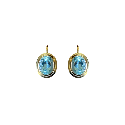 Boucles D'oreilles Topazes - Or Jaune 750