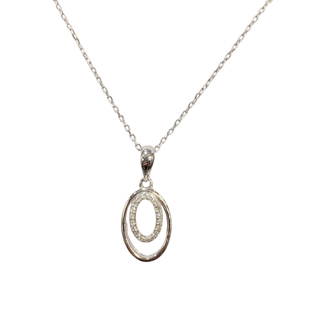 Necklace - 750 White Gold &amp; Diamonds