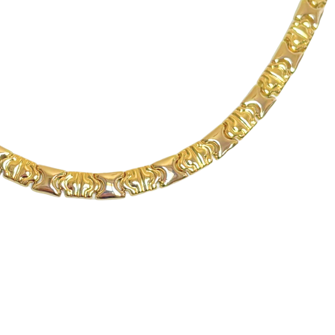 Chaîne Maille Plate - Or Jaune 750