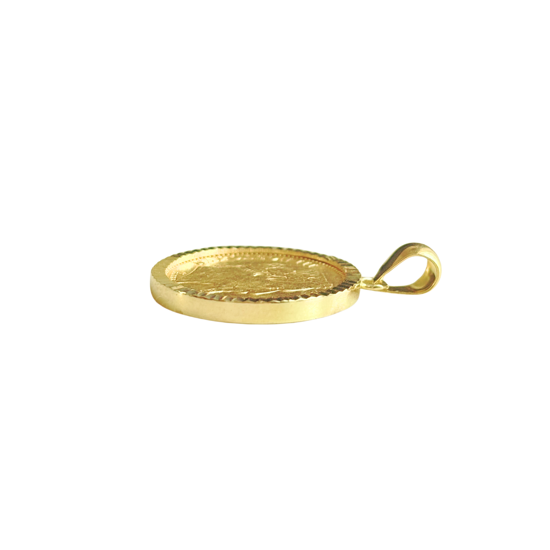 Pendentif Pièce - Or Jaune 750 & Pièce 20 Francs Napoléon