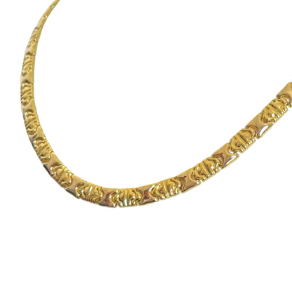 Chaîne Maille Plate - Or Jaune 750