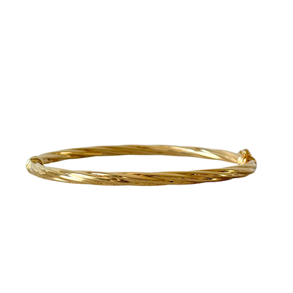 Bracelet Jonc Torsadé - Or Jaune 750