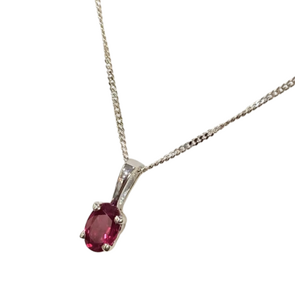 Collier Lapuna - Or Blanc 750 & Rubis