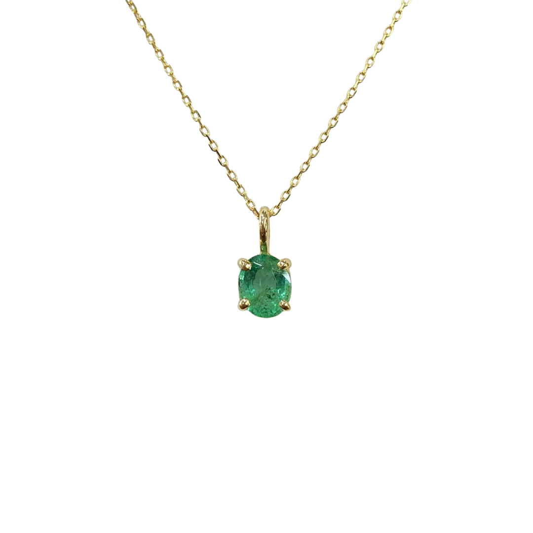 Collier Lapuna - Or Jaune 750 & Émeraude