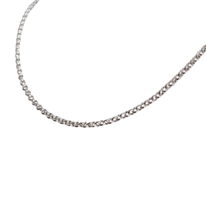 Chaîne Maille Jaseron - Or Blanc 750