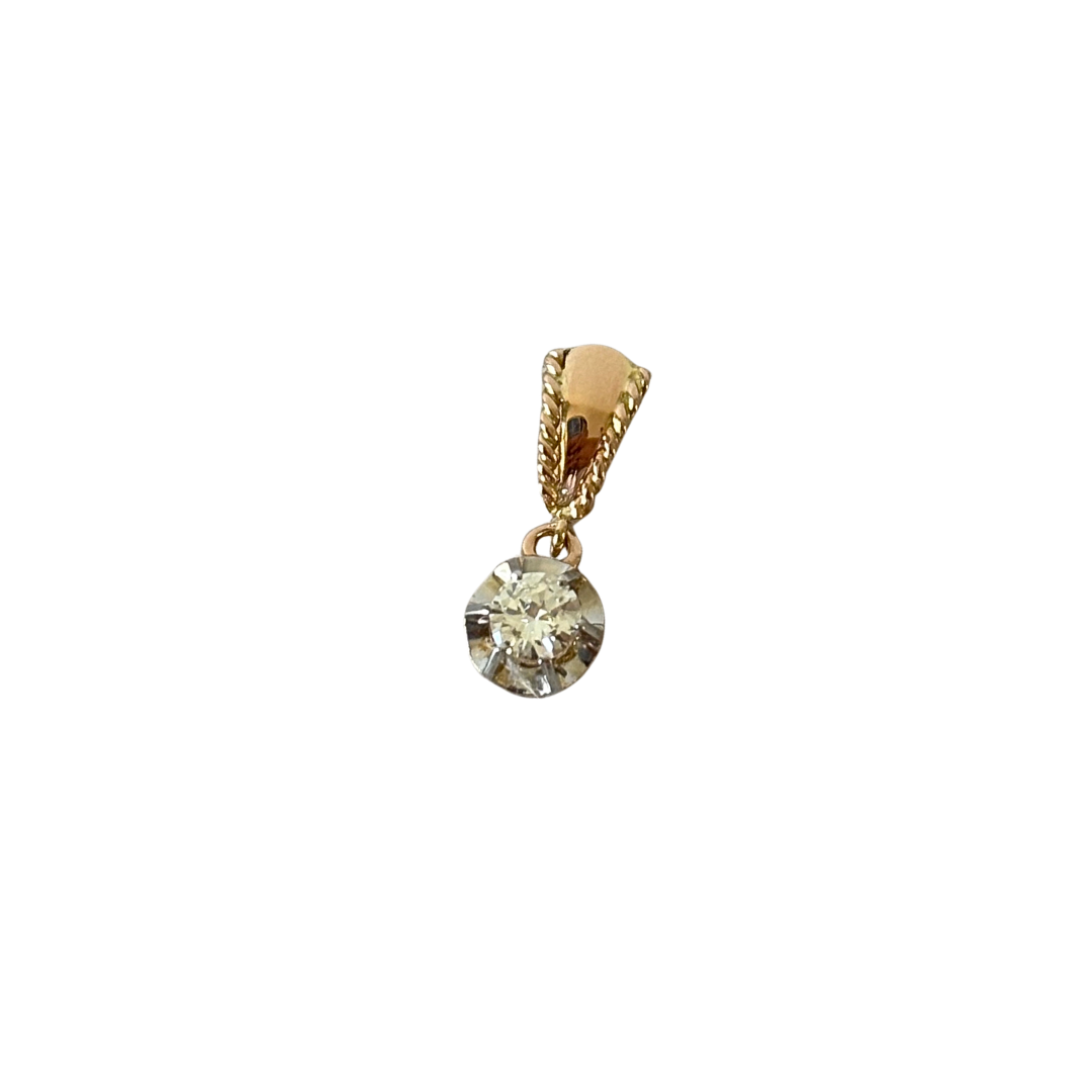 Pendentif Vintage - Or Jaune 750 & Diamant